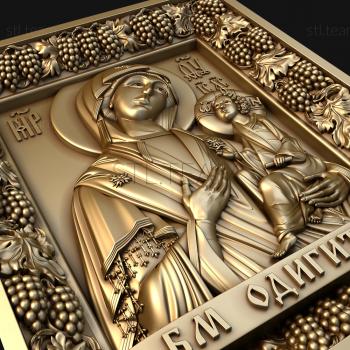 3D модель Чудотворная Смоленская Икона Божией Матери Одигитрия (STL)