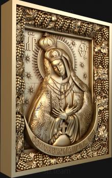 3D model Ostrobramskaya icon of the Mother of God (STL)