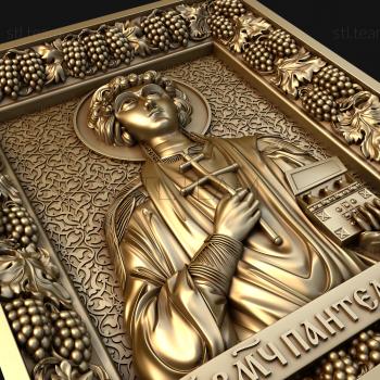 3D модель Св. Великомученик и Целитель Пантелеимон (STL)
