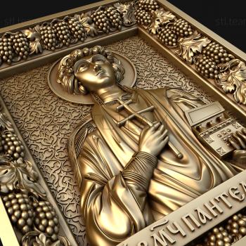 3D model Holy Great Martyr and Healer Panteleimon (STL)