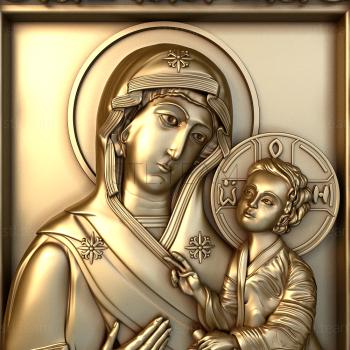 3D model Tikhvin Icon of the Mother of God (STL)