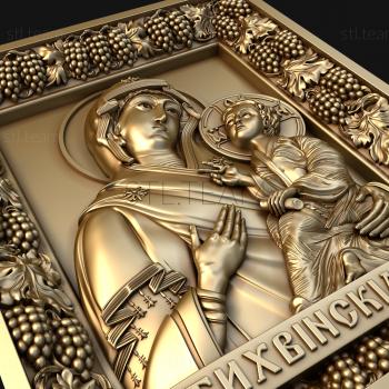 3D model Tikhvin Icon of the Mother of God (STL)