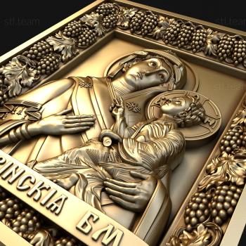 3D model Tikhvin Icon of the Mother of God (STL)