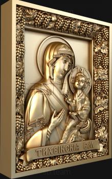 3D model Tikhvin Icon of the Mother of God (STL)