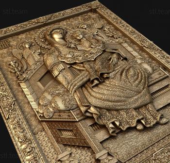 3D model Icon of the Mother of God It is Worthy (Merciful) (STL)