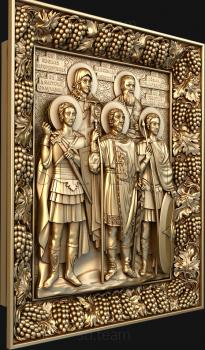 3D model St. Xenia of St. Petersburg, St. Dmitry of Solun ,St. Alexander Nevsky, St. John of Kronstadt, St. George the Victorious (STL)