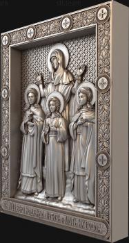 3D model Martyrs Faith, Hope, Love and their mother Sophia (STL)