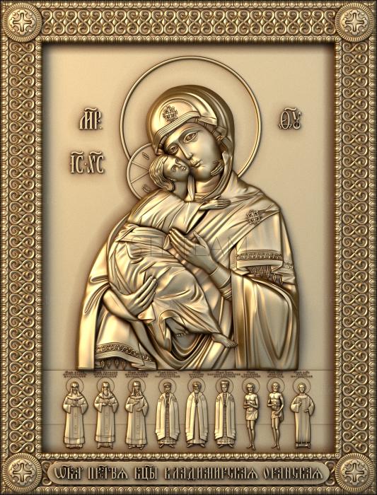3D модель Оранская Владимирская икона Божией Матери (STL)