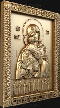 3D model Oran Vladimir Icon of the Mother of God (STL)