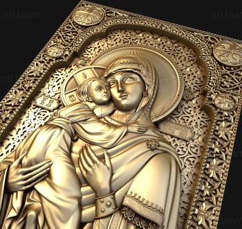 3D model Vladimirskaya Mother of God (STL)