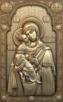 3D model Vladimirskaya icon of the Mother of God (STL)