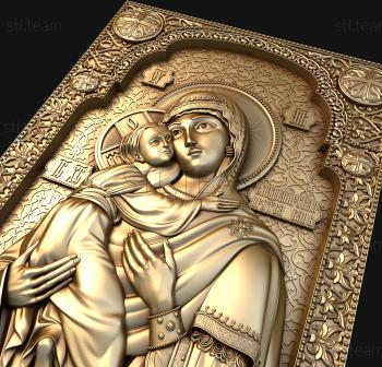 3D model Vladimirskaya icon of the Mother of God (STL)