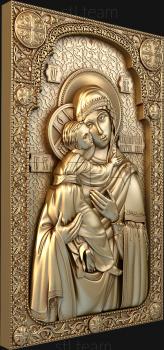 3D model Vladimirskaya icon of the Mother of God (STL)