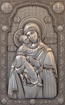 3D model Vladimirskaya icon of the Mother of God (STL)