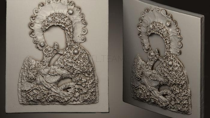 3D model Icon of Our Lady The Allevation of pains (STL)