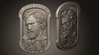 3D model St Jude Taddeus pendant (STL)