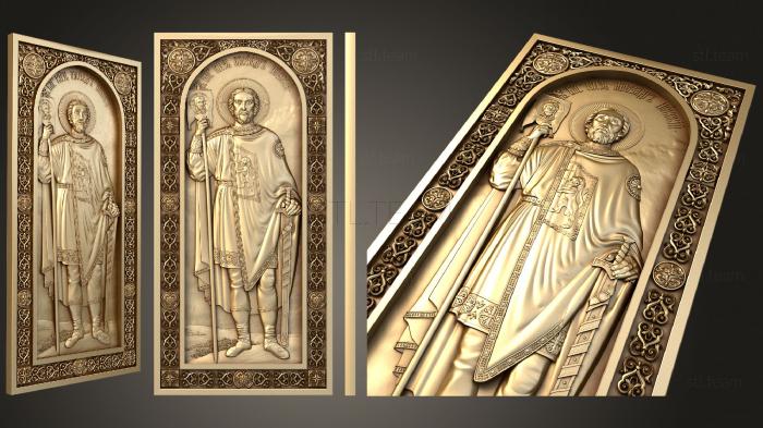 3D model Rostov Icon of Alexander Nevsky (STL)