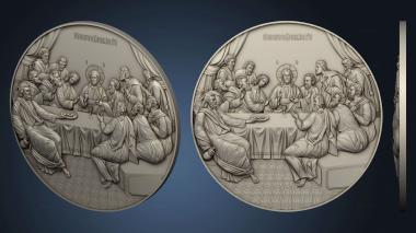 3D model The Last Supper Round icon (STL)