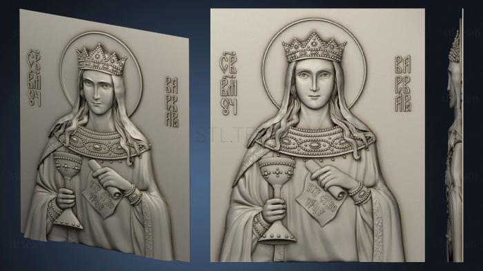 3D model Icon of St. Barbara (STL)