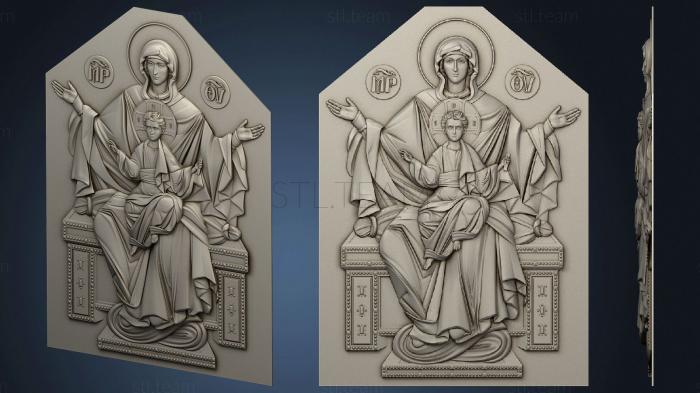 3D model Icon of the most holy theotokos (STL)