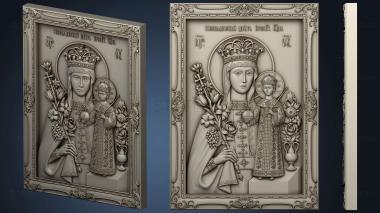 3D model Icon of the Unfading color of the Most Holy Theotokos (STL)