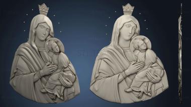 3D model Medallion of the Mother of God (STL)