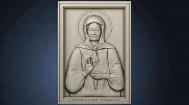 3D model Holy Matrona Moscow version for the visually impaired (STL)