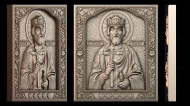 3D модель Икона Святого Князя Владимира (STL)