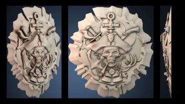 3D модель Пиратский значок (STL)