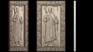3D model Icon of the Holy Martyr John-Vladimir, Prince of Serbia (STL)