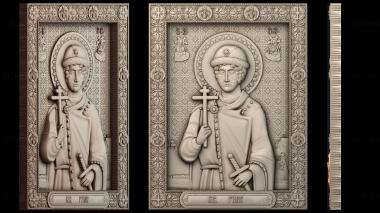 3D модель Икона Глеб Владимирович Муромский князь (STL)