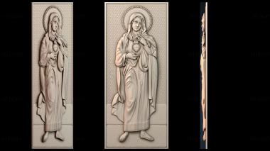 3D модель Икона Святая Мария (STL)