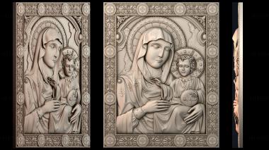 3D модель Икона Божией Матери (STL)