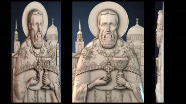 3D model Icon of St.John of Kronstadt (STL)