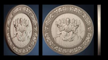 3D модель Икона Иисуса Христа (STL)