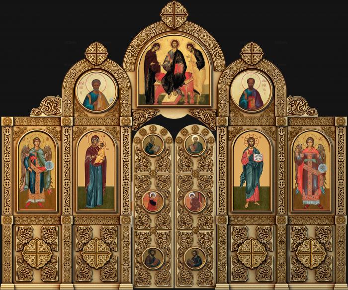 Иконостасы 3d модель православного иконостаса, stl формат для ЧПУ