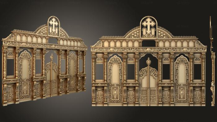 3D model Iconostasis with chic carvings (STL)