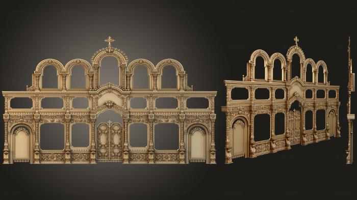 3D model The iconostasis is three-tiered (STL)