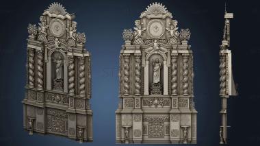 3D модель Католический иконостас золотой (STL)