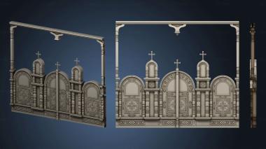 3D model Iconostasis and church utensils (STL)