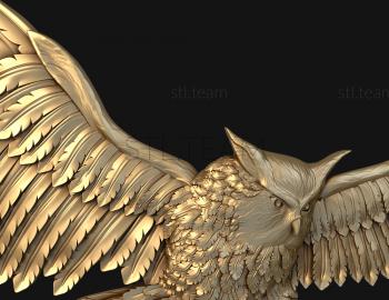 3D model Flying owl (STL)
