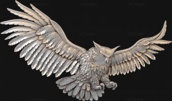 3D модель Летящая сова (STL)