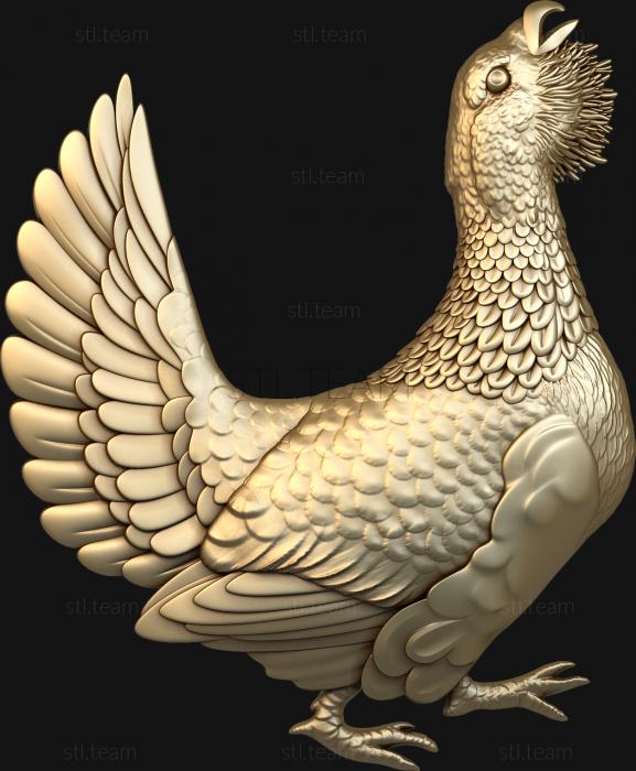 3D model Turning capercaillie (STL)