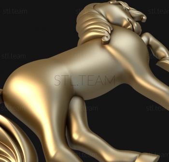 3D модель Гарцующий конь (STL)