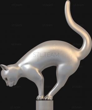 3D модель Кот на камне (STL)