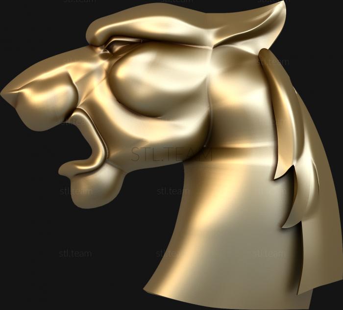 3D модель Голова гепарда (STL)