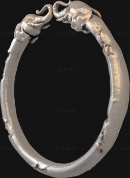 3D model Fibula with elephants (STL)