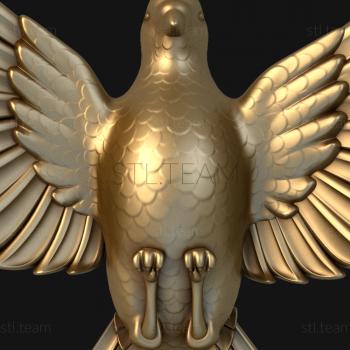 3D модель Летящий голубь (STL)