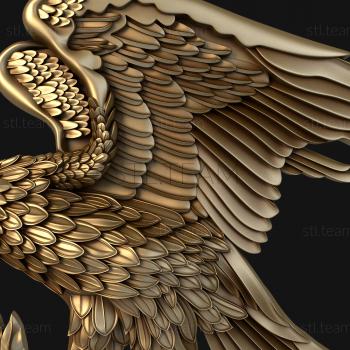 3D model Eagle with olive branch (STL)