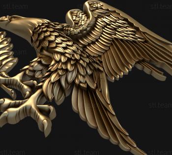 3D model Eagle with olive branch (STL)